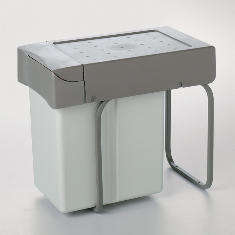 Cubo de basura triangular que ahorra espacio para esquina, cubo de basura  de plástico duradero de 2.6 galones para cocina, baño, RV, barra de café