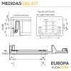 Cajón con Cubertero de PVC Gris Europa para Cocina