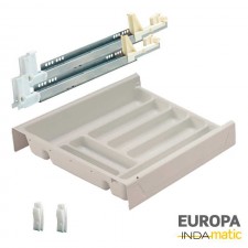 Cajón con Cubertero de PVC Blanco Europa para Cocina