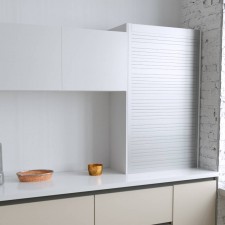 Persiana de 60 x 130 cm de PVC Inox para Mueble de Cocina